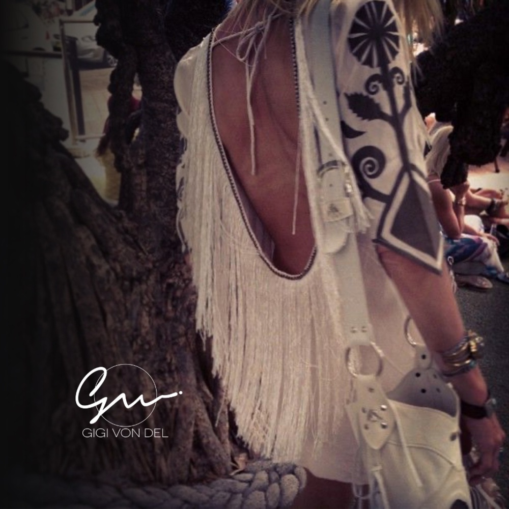 Vintage Spell & the Gypsy Collective - Wild Horses Dress (S) AU-8 Cream/white